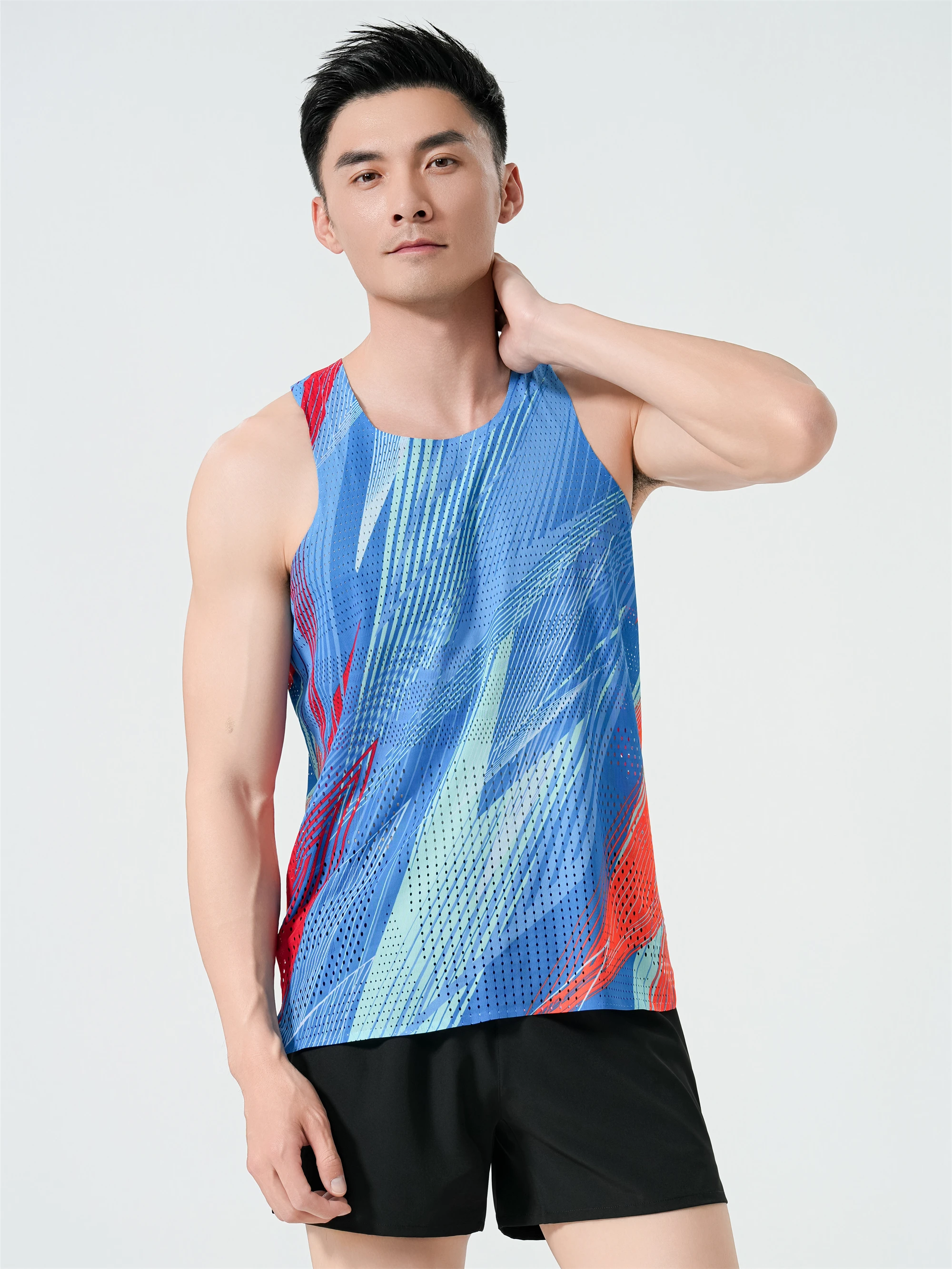 Mens Running Vests Ultralight Clothing Athletics Tank Tops Outdoor Sports Gym Fitness Guys Marathon Sleeveless Shirts Breathable