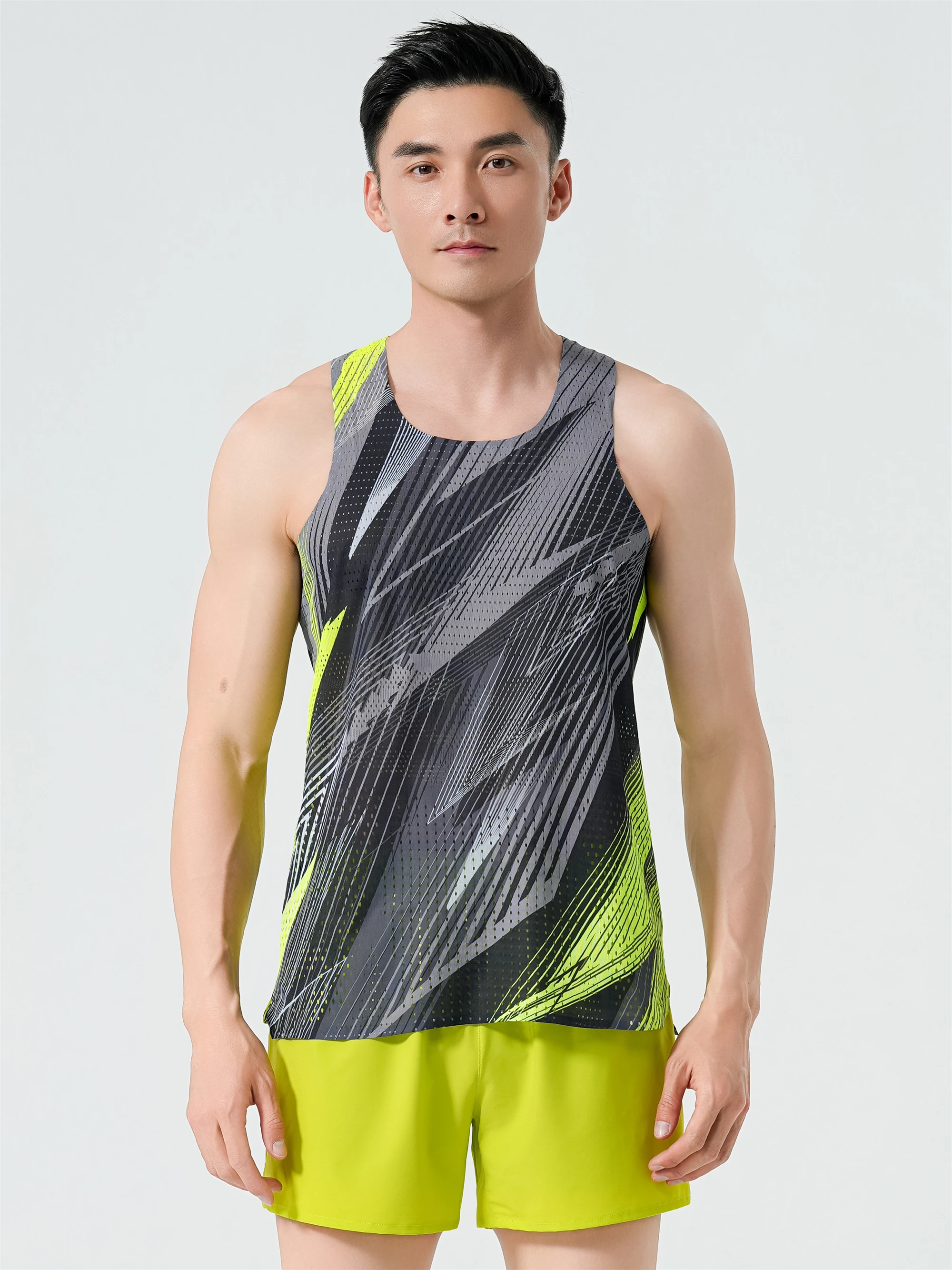 Mens Running Vests Ultralight Clothing Athletics Tank Tops Outdoor Sports Gym Fitness Guys Marathon Sleeveless Shirts Breathable