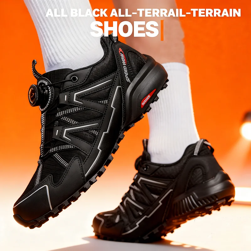 New Arrival Mens Hiking Shoes Breathable Lace Up Trekking Male Cushioning Outdoor Climbing Tourism Sneakers for Men