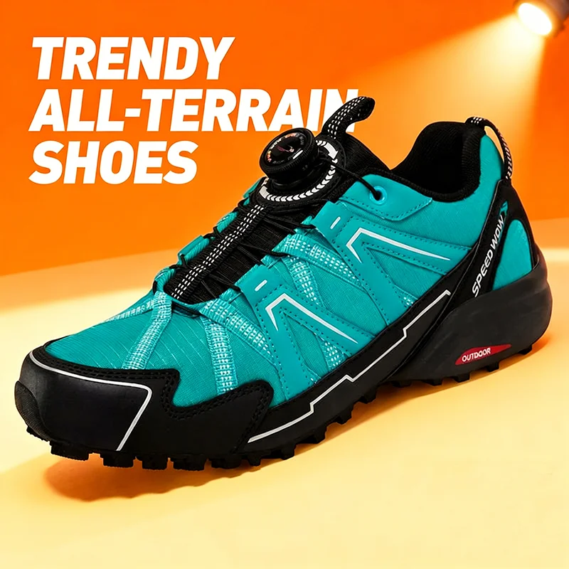New Arrival Mens Hiking Shoes Breathable Lace Up Trekking Male Cushioning Outdoor Climbing Tourism Sneakers for Men