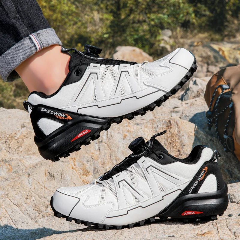 New Arrival Mens Hiking Shoes Breathable Lace Up Trekking Male Cushioning Outdoor Climbing Tourism Sneakers for Men