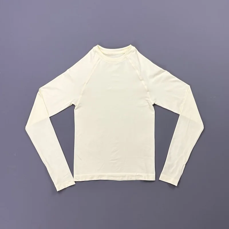 Long Sleeve Workout Top Women Crew Neck Raglan Sleeve Soft Lightweight Slim Fit Stretch Yoga Pilates Running Gym Athletic Tee