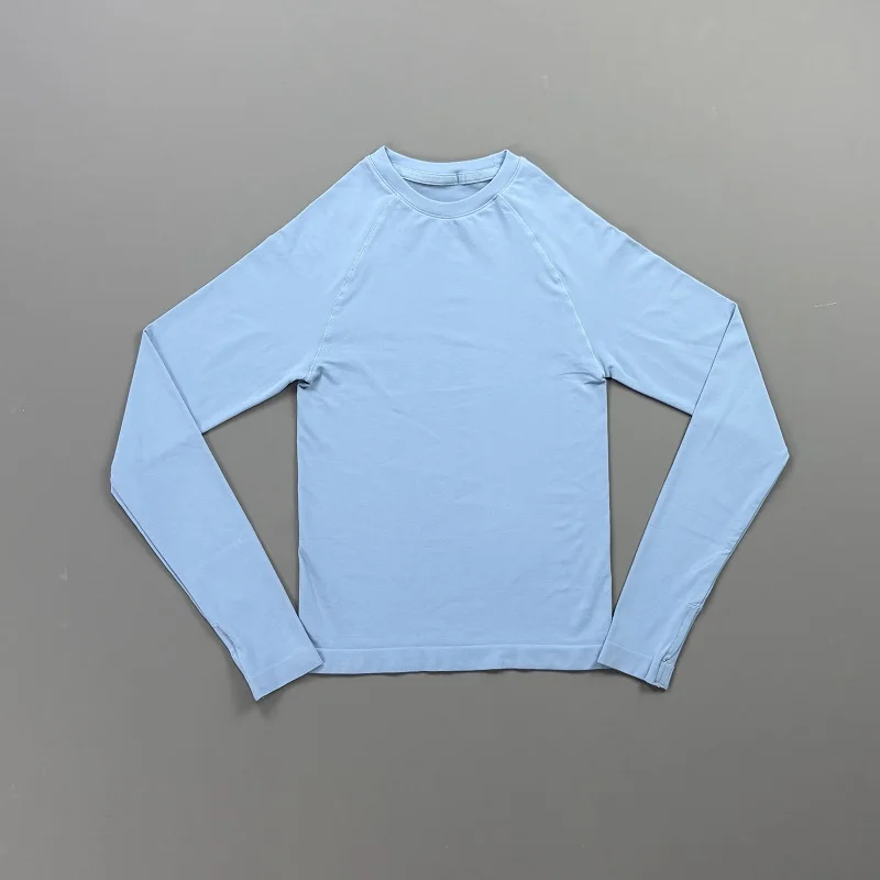Long Sleeve Workout Top Women Crew Neck Raglan Sleeve Soft Lightweight Slim Fit Stretch Yoga Pilates Running Gym Athletic Tee