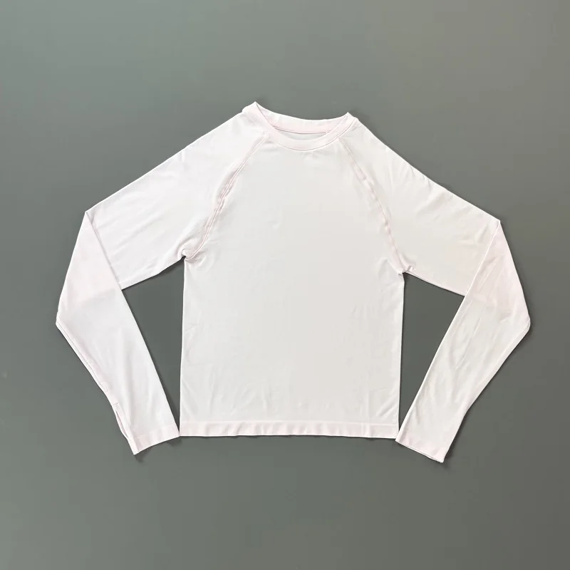 Long Sleeve Workout Top Women Crew Neck Raglan Sleeve Soft Lightweight Slim Fit Stretch Yoga Pilates Running Gym Athletic Tee