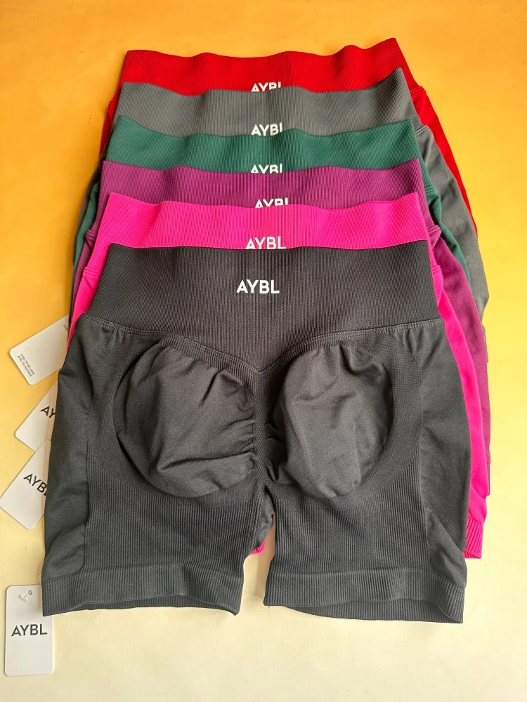 Brand Seamless Yoga Shorts — Butt-Lifting Fitness Shorts, Women's Stretchy Compression Shorts, Moisture-Wicking