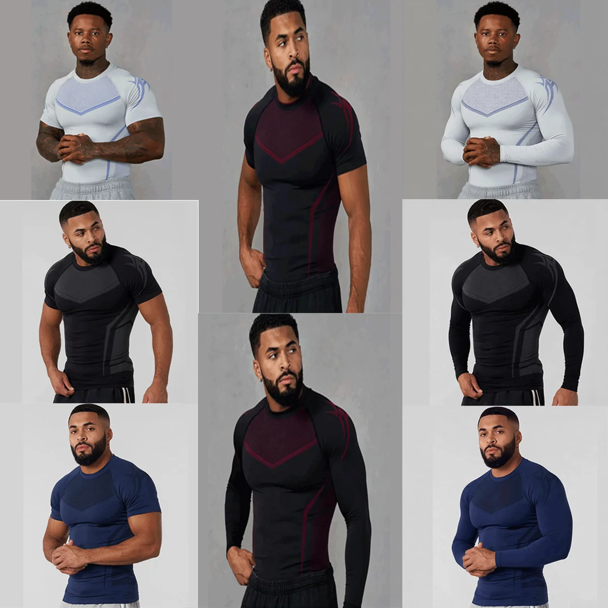 Men's T-shirts Compression Clothing Gym Sports Outdoor Training Tshirt Running Exercise Speed Ventilate Tees Lightweight Tops