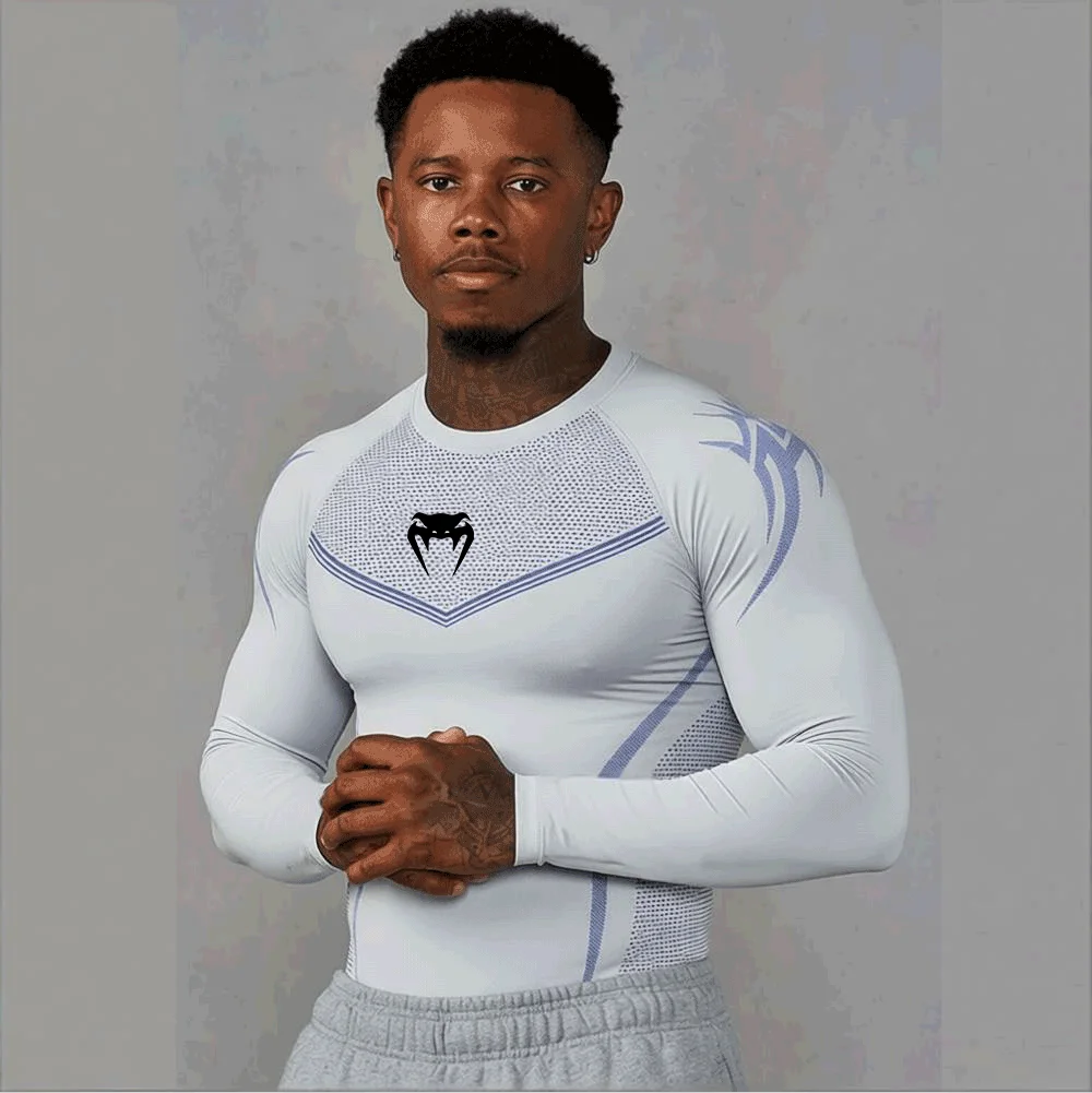 Men's T-shirts Compression Clothing Gym Sports Outdoor Training Tshirt Running Exercise Speed Ventilate Tees Lightweight Tops