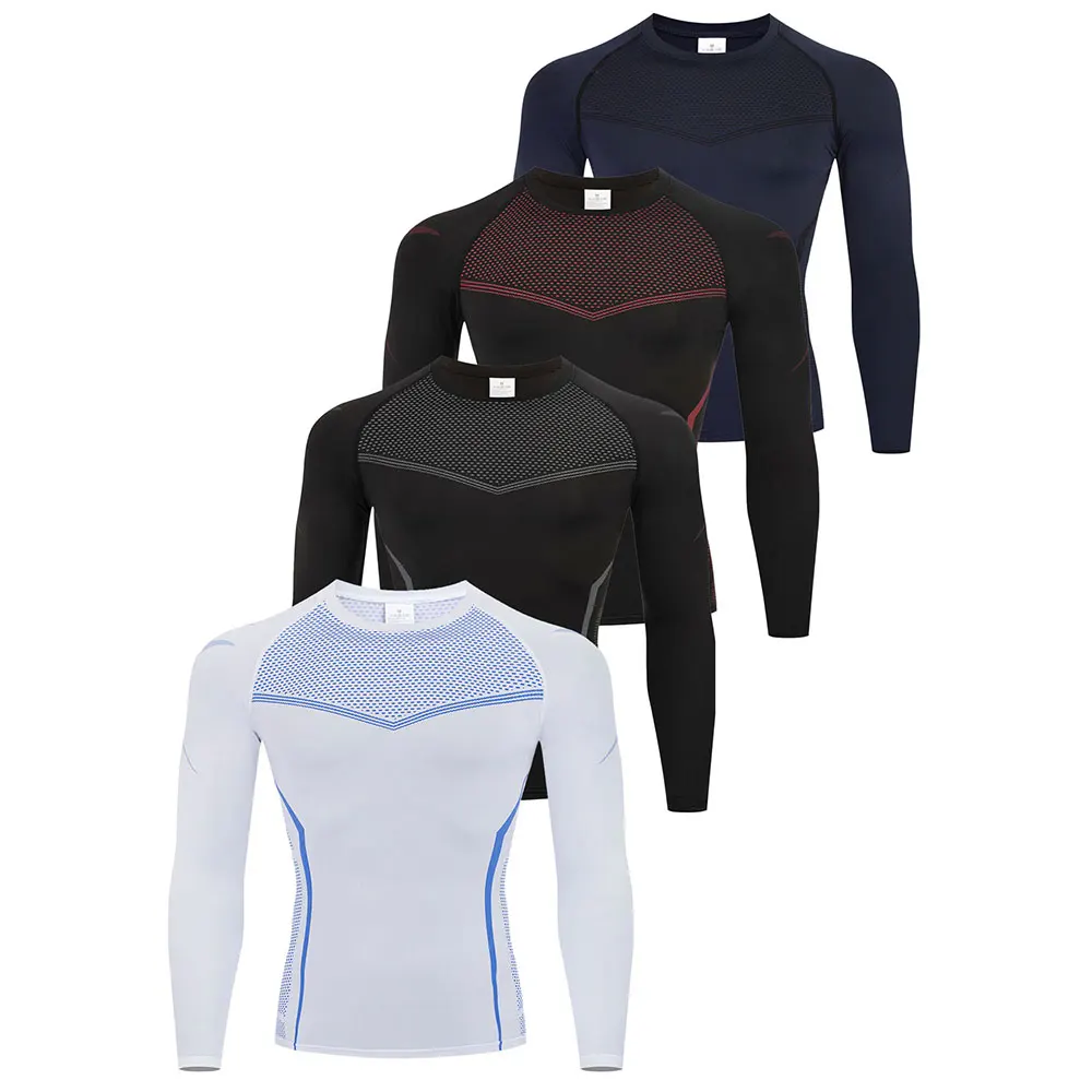 Men's T-shirts Compression Clothing Gym Sports Outdoor Training Tshirt Running Exercise Speed Ventilate Tees Lightweight Tops