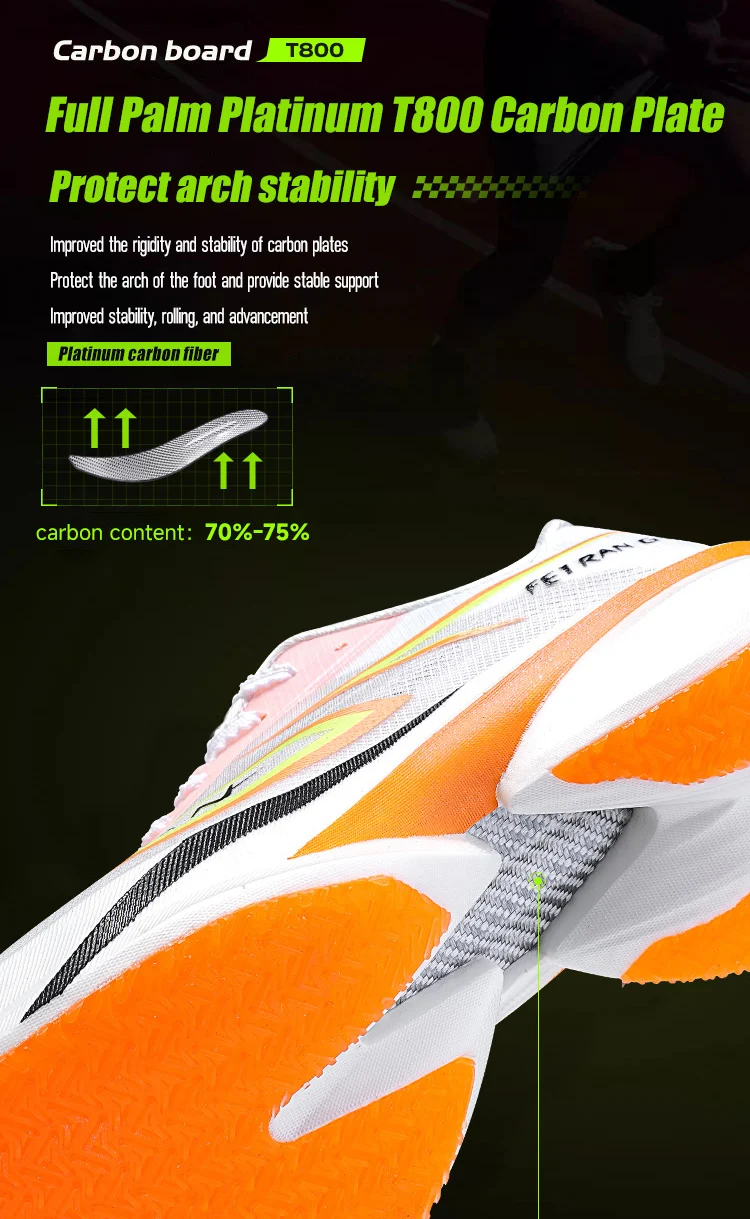 IRUNSVAN Professional Marathon Carbon Plate For Men Cushioning Shock Absorption Breathable Lightweight Running Shoe 106