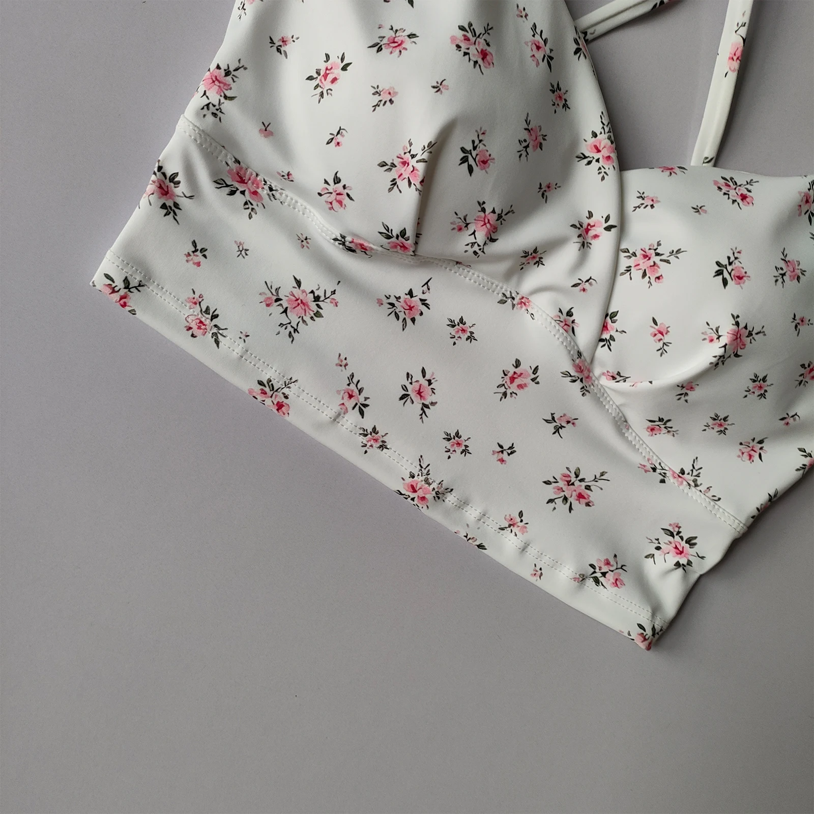 Cherry Print Yoga Vest Women with Chest Pad Fixed Cup Beautiful Back Sports Bra Running Fitness Clothing Outer Wear Suspenders