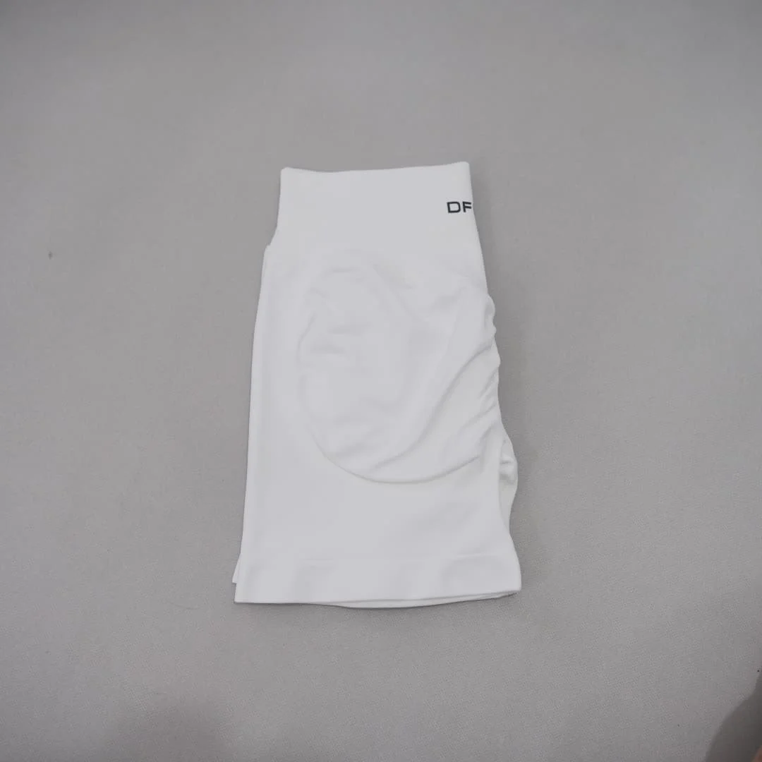 DF-LOGO Women High Waist Scrunch Butt Lift Yoga Shorts Squat Proof Push Up Workout Gym Running Fitness Athletic Sports Shorts