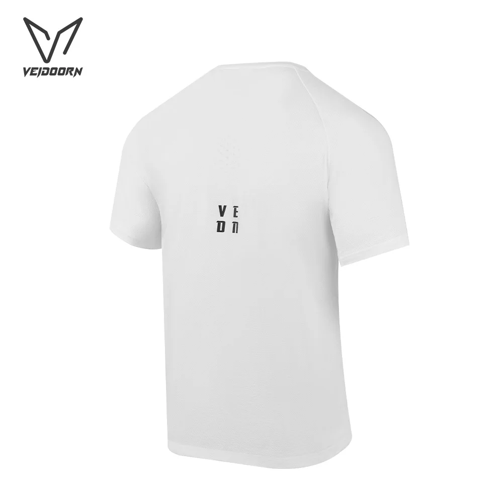 Veidoorn Men Half Zip Sports T-Shirt Running Training Tee With Vent Holes Breathable Athletic Top For Basketball Workout