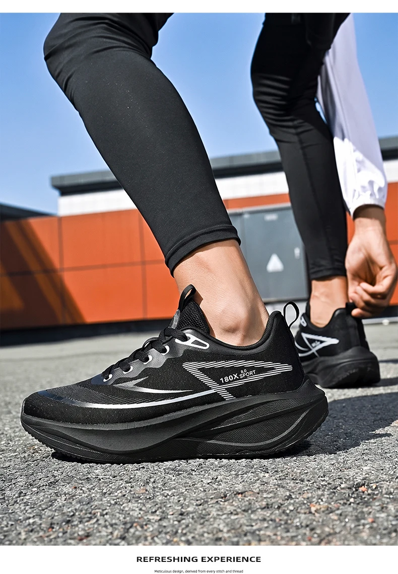 Women’s Marathon Racing Shoes Men’s Carbon Fiber Racing Shoes Breathable Lightweight Comfortable Athletic Energy Return Sneaker