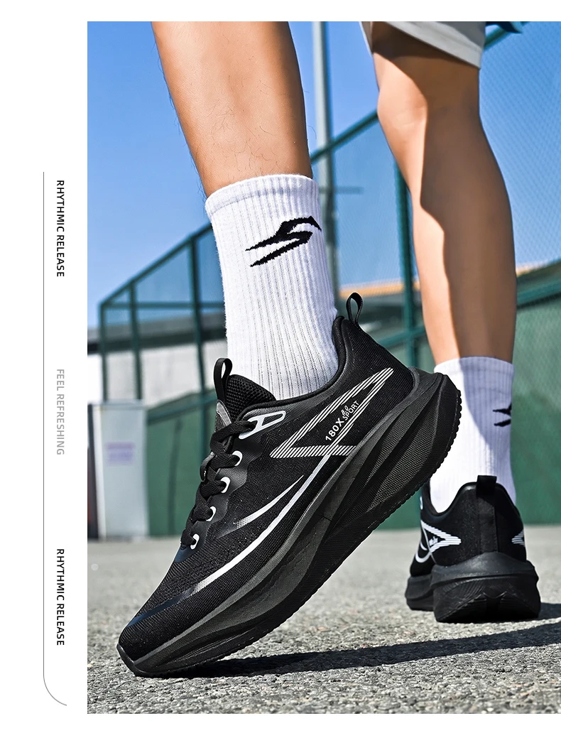 Women’s Marathon Racing Shoes Men’s Carbon Fiber Racing Shoes Breathable Lightweight Comfortable Athletic Energy Return Sneaker