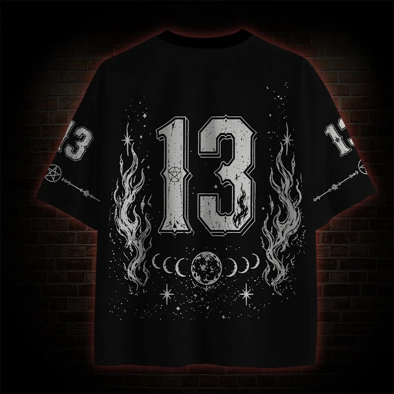 2026 New Nordic Mythical Theme Sports Fashion Short Sleeve V-neck Street View Clothing Mythical Fan Gifts T-shirt