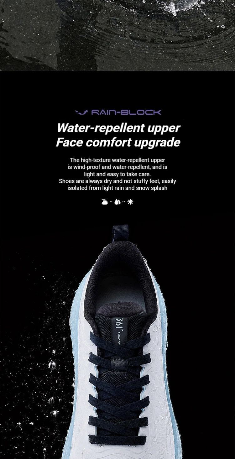 361 Degrees Fengyi 2 Rainblock Men Running Shoes Water Repellent Anti-Slip Grippy Cushioning Airy Male Sneakers 672632210