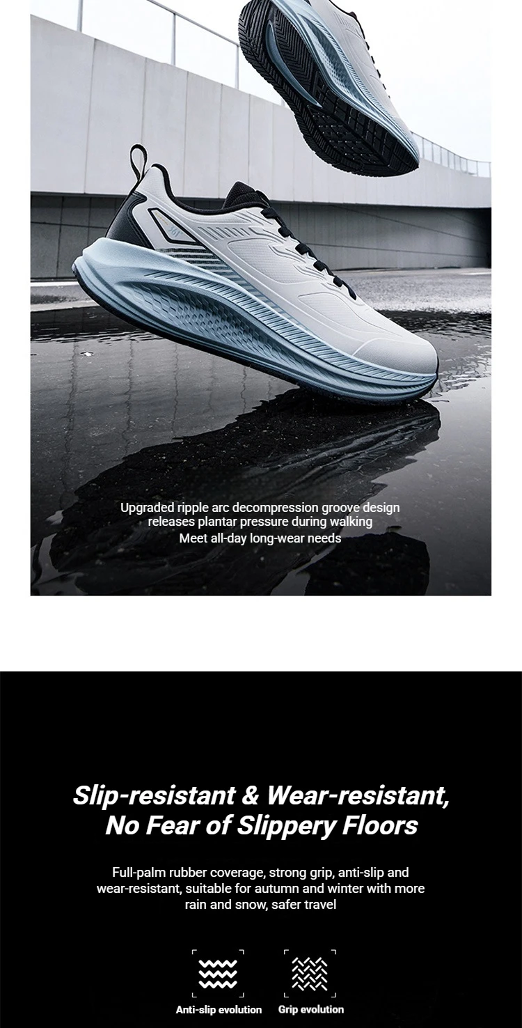 361 Degrees Fengyi 2 Rainblock Men Running Shoes Water Repellent Anti-Slip Grippy Cushioning Airy Male Sneakers 672632210