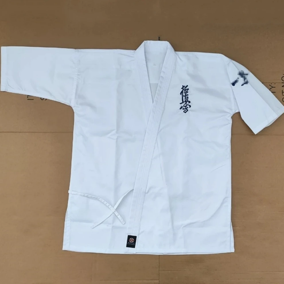 Quality Kyokushinkai Dogi Dobok Karate Uniform Kimono Gi Cloth For Kids Adult Free White Belt