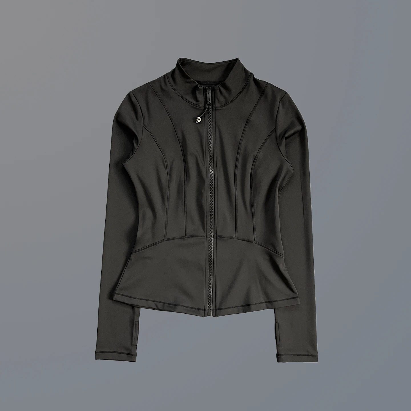 Half Zip Stand Collar Athletic Top Women Slim Long Sleeve Fitness Workout Running Jacket