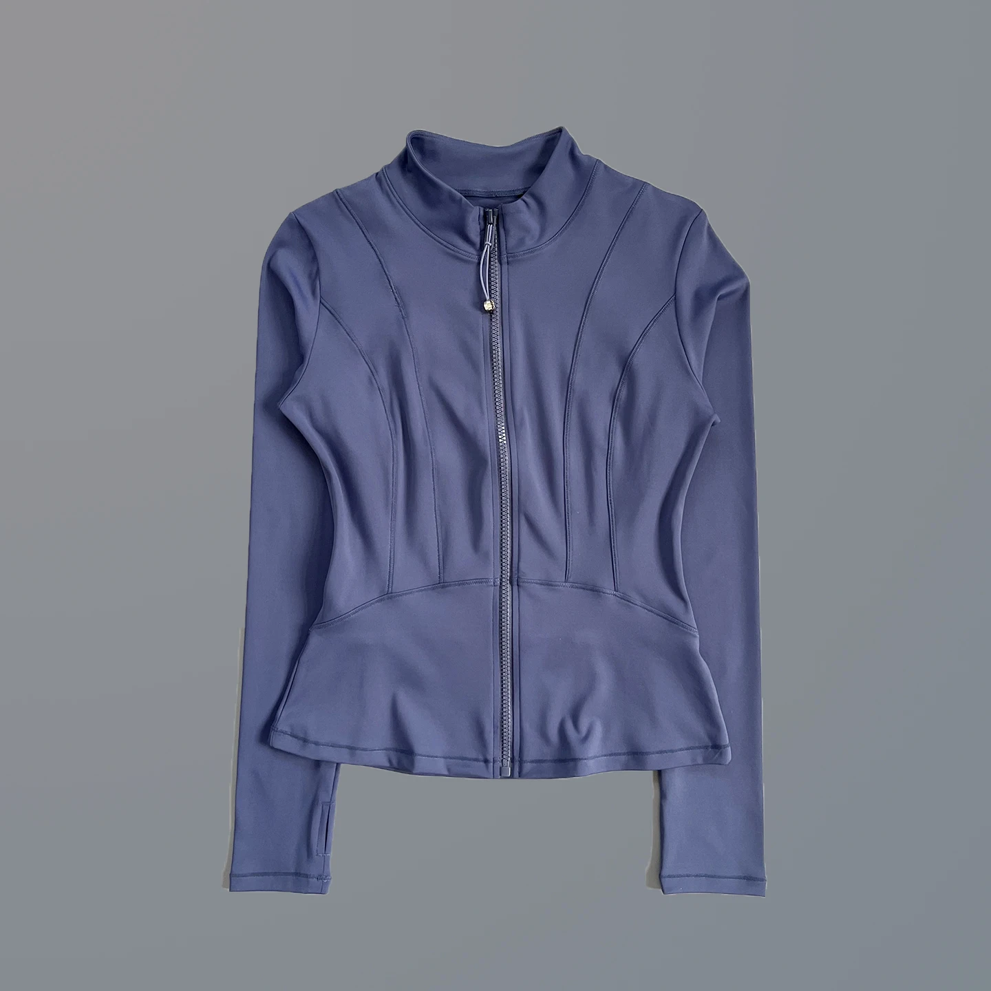 Half Zip Stand Collar Athletic Top Women Slim Long Sleeve Fitness Workout Running Jacket