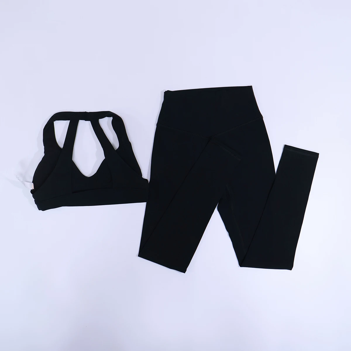 New Summer Women's Ultra Soft Sports Bra And Yoga Pants Set Fashionable Two-Piece Gym Workout Shock-Absorbing Underwear Suit