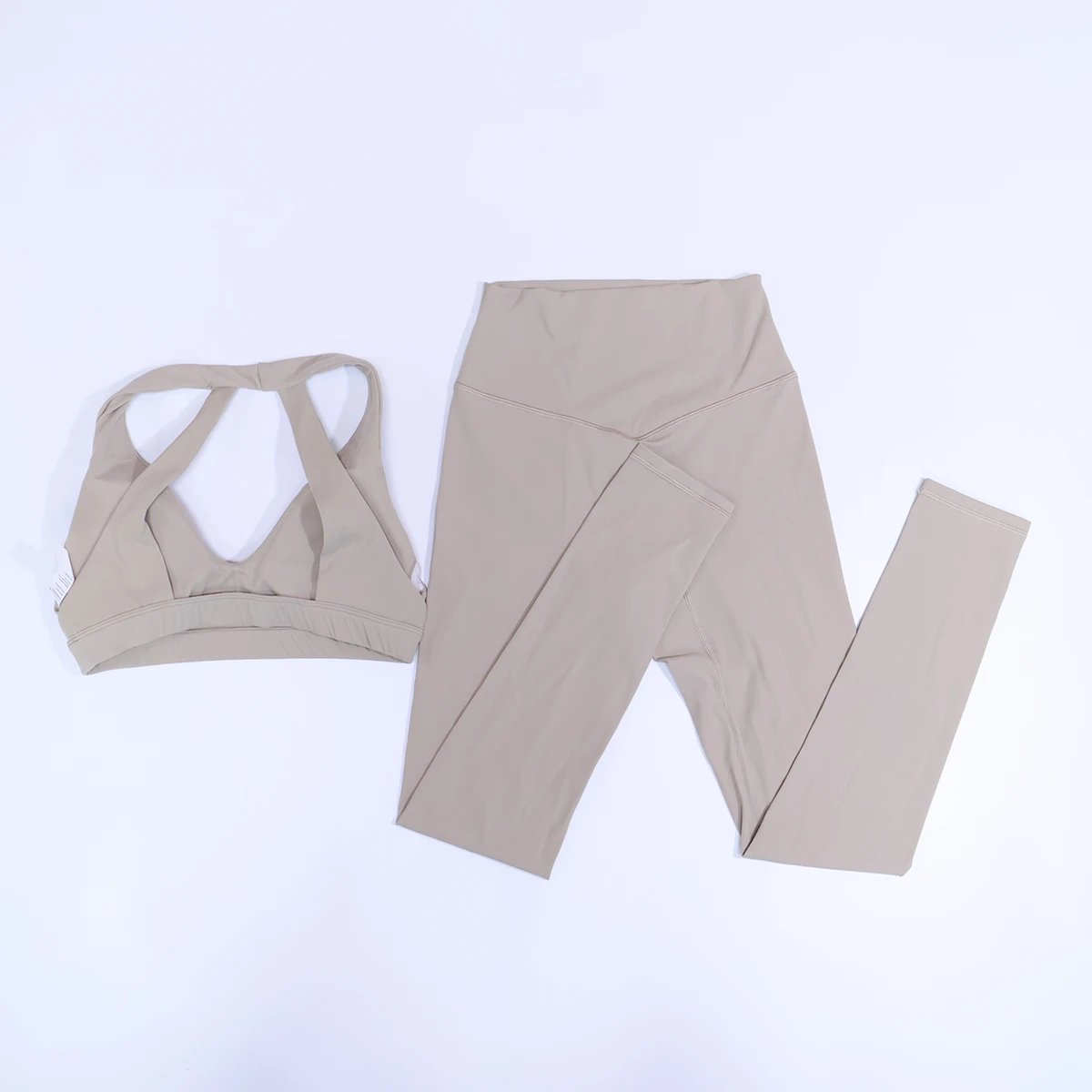 New Summer Women's Ultra Soft Sports Bra And Yoga Pants Set Fashionable Two-Piece Gym Workout Shock-Absorbing Underwear Suit