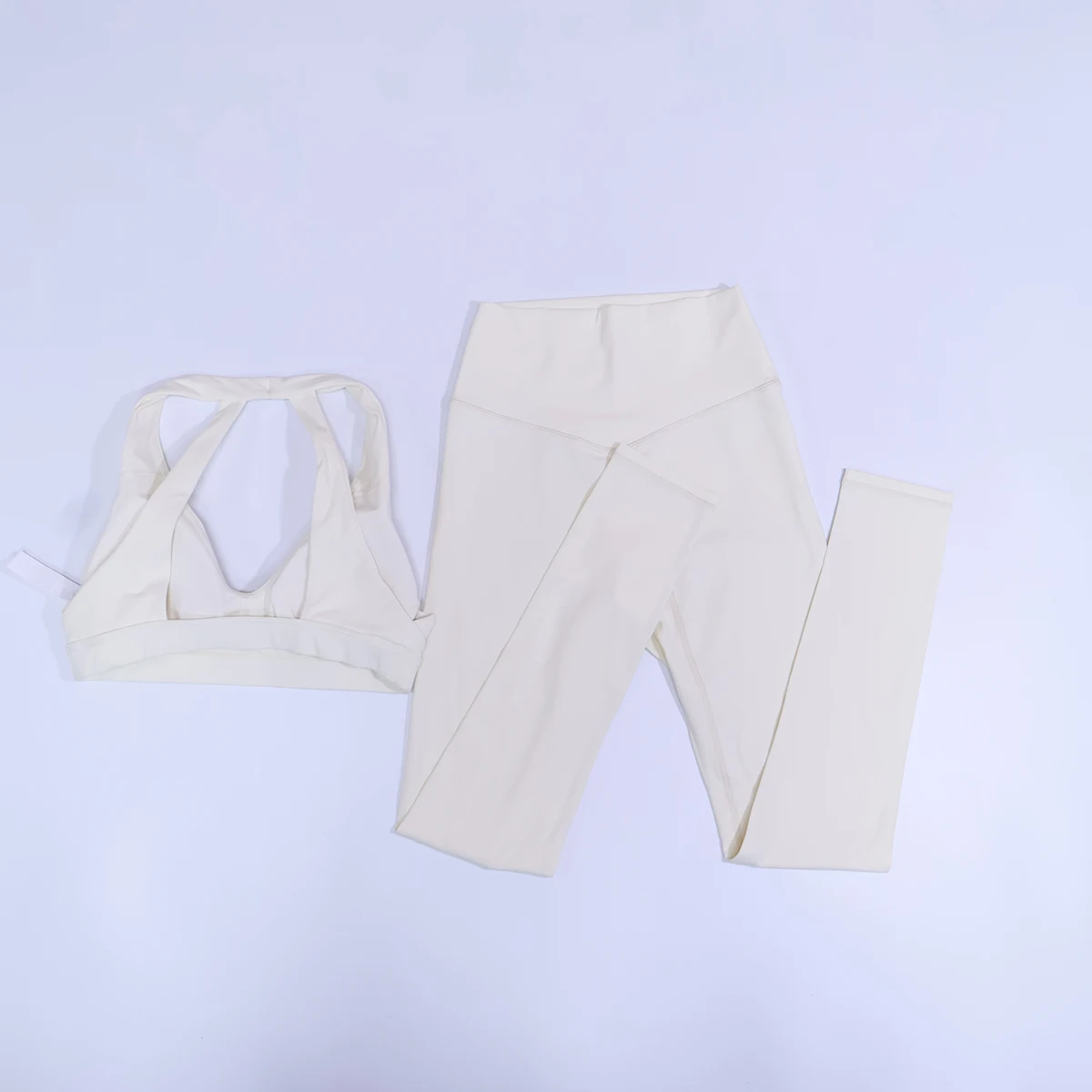 New Summer Women's Ultra Soft Sports Bra And Yoga Pants Set Fashionable Two-Piece Gym Workout Shock-Absorbing Underwear Suit