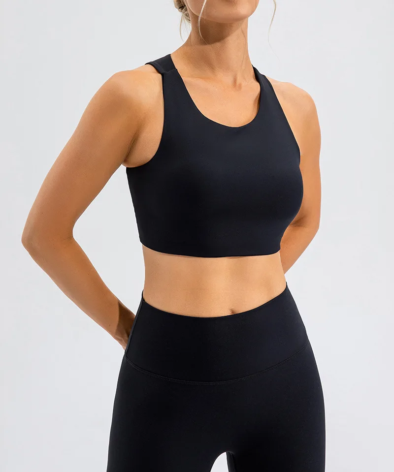 Women' Sexy One-Piece Sports Bras Yoga Top Vest Quick-drying Yoga Gym Fitness Underwear Outdoors Running Training Sport Bra