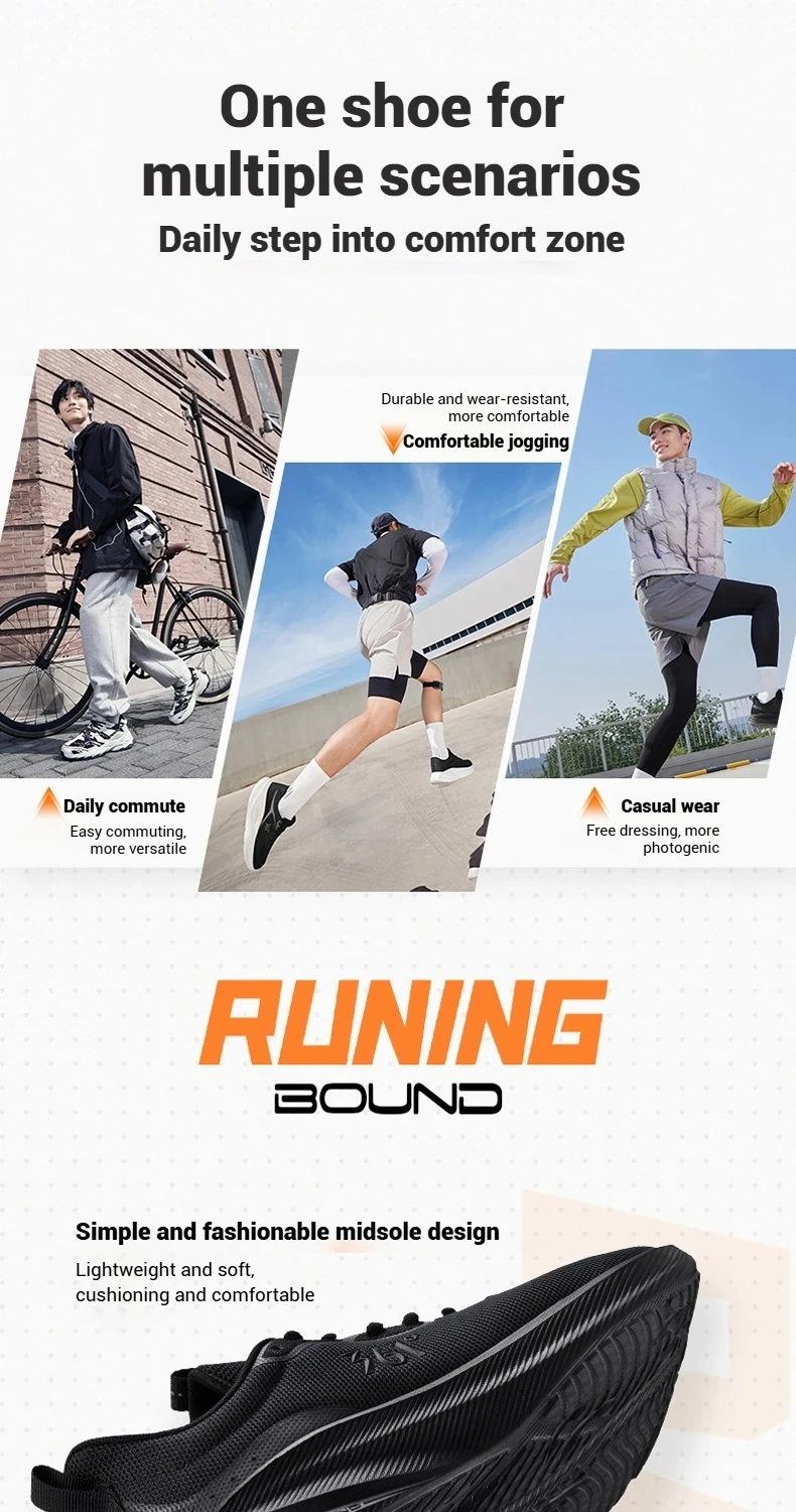 361 Degrees Fengye 5.0 Men's Running Shoes Lightweight Wear Resistant Shock Absorb Breathable Soft Soled Male Sneaker 672542210F