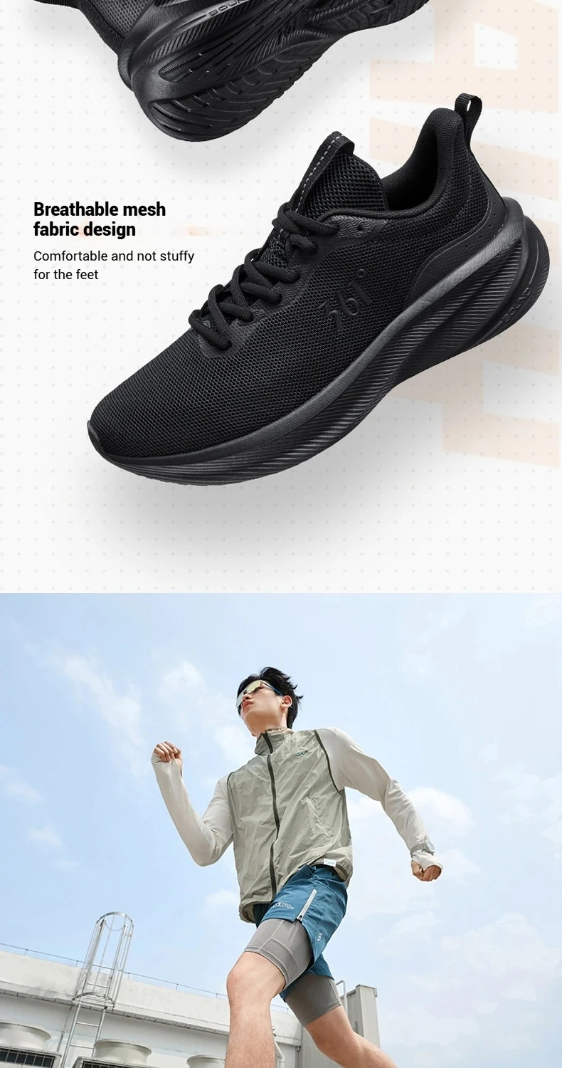 361 Degrees Fengye 5.0 Men's Running Shoes Lightweight Wear Resistant Shock Absorb Breathable Soft Soled Male Sneaker 672542210F