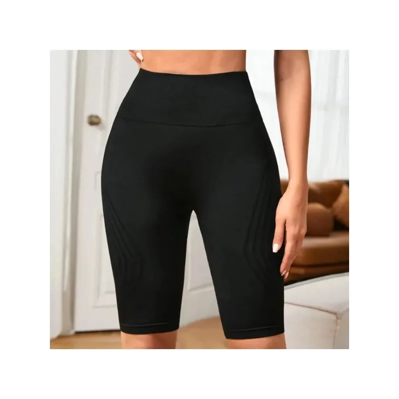 Europe and the United States hot-selling seamless hip-lifting fitness pants belly tight high-waisted peach hip yoga shorts
