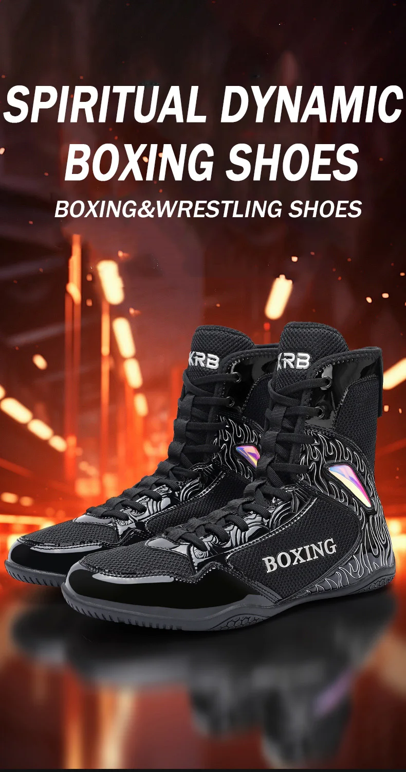 New High Tube Boxing Sneakers Men Quality Fighting Classic Training Wrestling Shoes Top Quality Sneakers Women's Sports Shoes