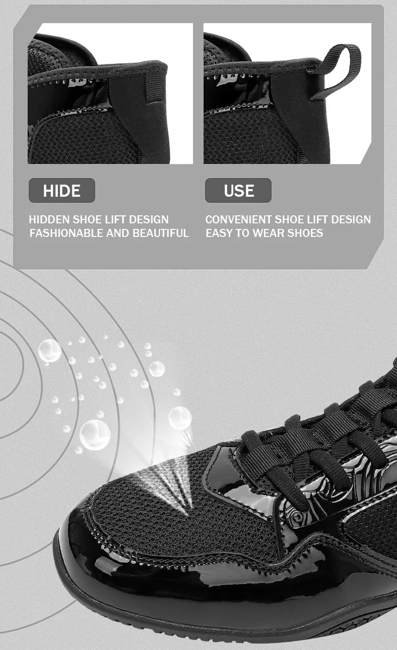New High Tube Boxing Sneakers Men Quality Fighting Classic Training Wrestling Shoes Top Quality Sneakers Women's Sports Shoes