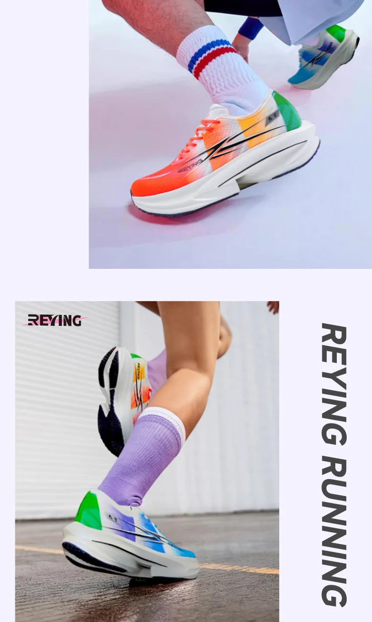 IRUNSVAN Fast Burning 1.0 Carbon Plate Running Shoes Racing Shock-Absorbing Running Shoes Outdoor Sports Shoes For Men