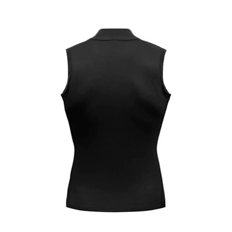 Compression Shirt Men Running Vests Gym Tank Tops Muscle Fitness Clothing Turtleneck Elastic Sports Sleeveless T Shirts