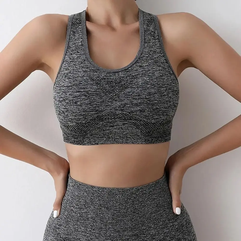 2Pcs/Set New High Waist Women Yoga Set Seamless Crop Top Leggings Sports Suits Elastic Plus Size Workout Sportswear
