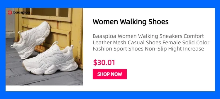 Baasploa Women Running Shoes Fashion Lightweight Mesh Non-slip Jogging Sneaker Female Outdoor Breathable Colorful Casual Shoes