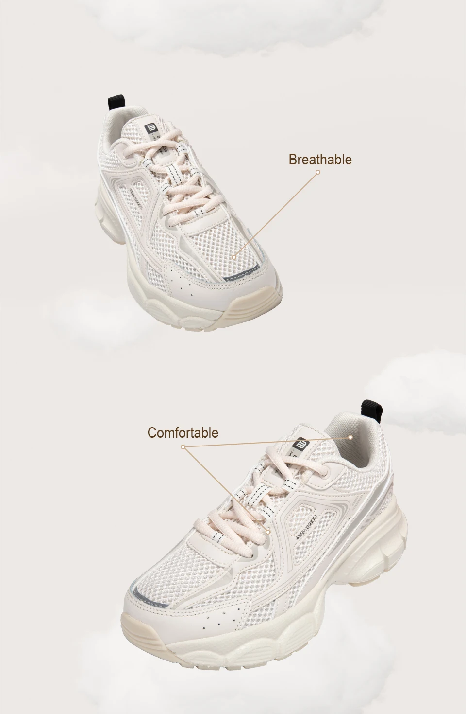 Baasploa Women Running Shoes Fashion Lightweight Mesh Non-slip Jogging Sneaker Female Outdoor Breathable Colorful Casual Shoes
