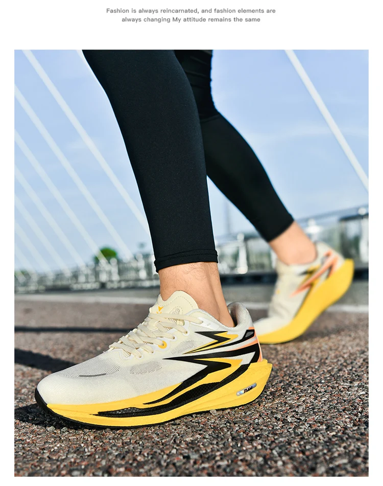Men's Professional Carbon Plate Racing Shoes for Marathon High Energy Return Lightweight Design