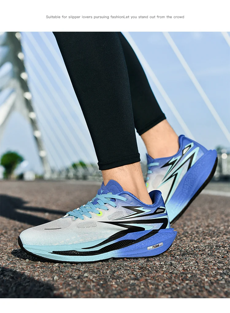 Men's Professional Carbon Plate Racing Shoes for Marathon High Energy Return Lightweight Design