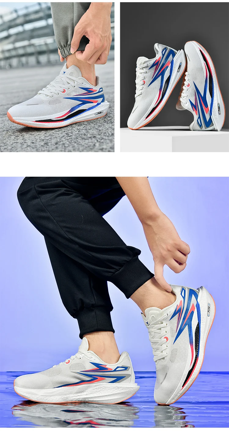 Men's Professional Carbon Plate Racing Shoes for Marathon High Energy Return Lightweight Design