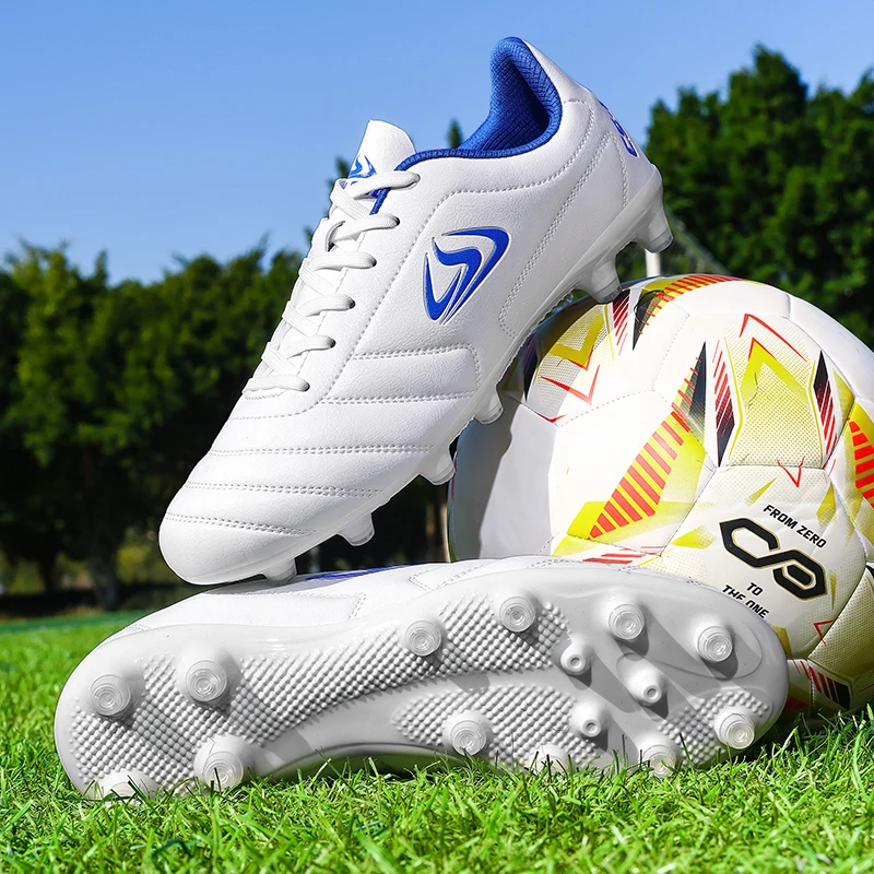 New Men Football Boots Outdoor Soccer Shoes TF FG Grass Cleats Comfortable Training Shoes Match Futsal Breathable Sport Indoor