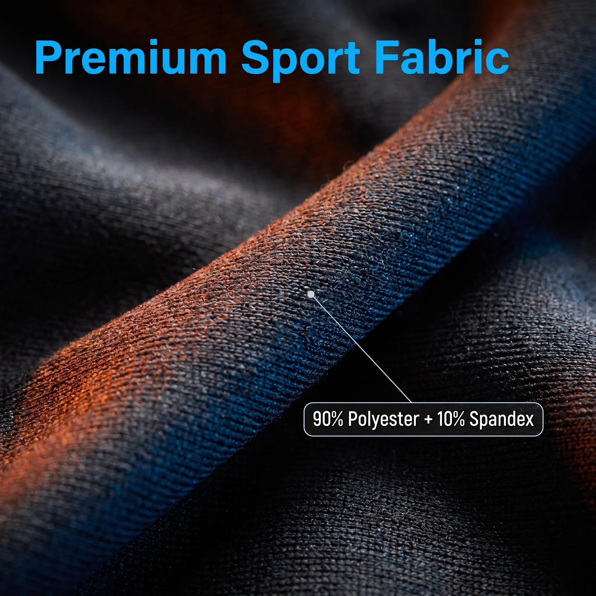 Men's High Waist Compression 3/4 Running Pants, High Elastic Quick Dry Breathable Gym Workout Capri Leggings with Side Pockets