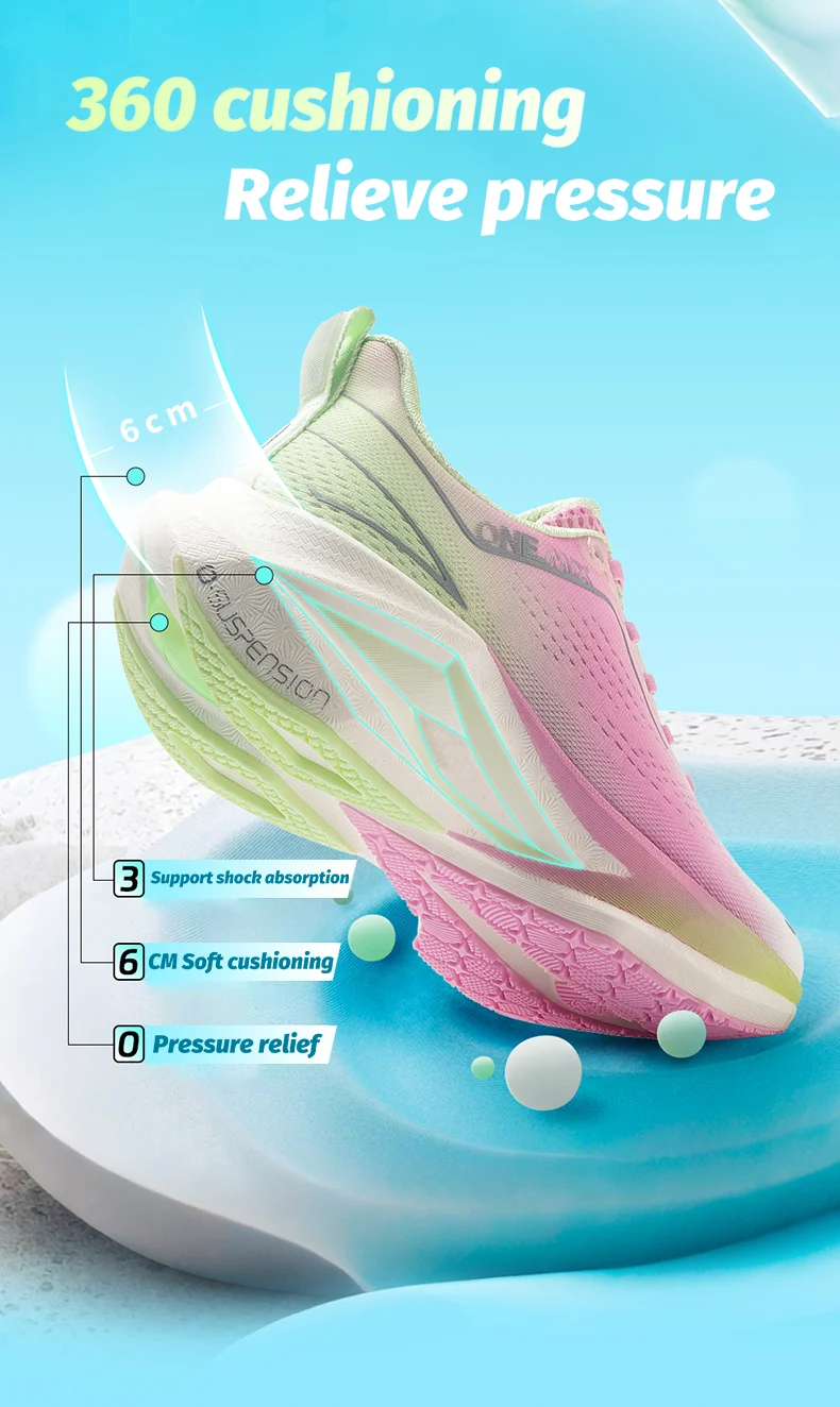 ONEMIX 2026 Men's Running Shoes Super Lightweight Outdoor Athletic Training Jogging Sneakers Anti-Slip Wear-Resistant Walking