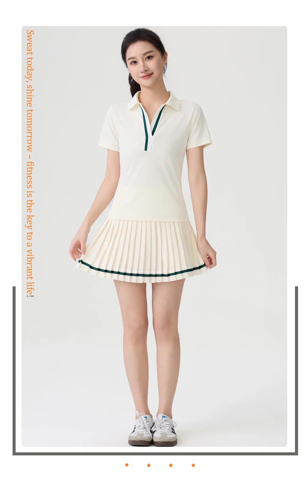 New Style Tennis Skirt, High-Waisted Slimming Tennis Wear, Quick-Drying Half-Length Pleated Skirt, Badminton Running Fitness Sports Short Skirt