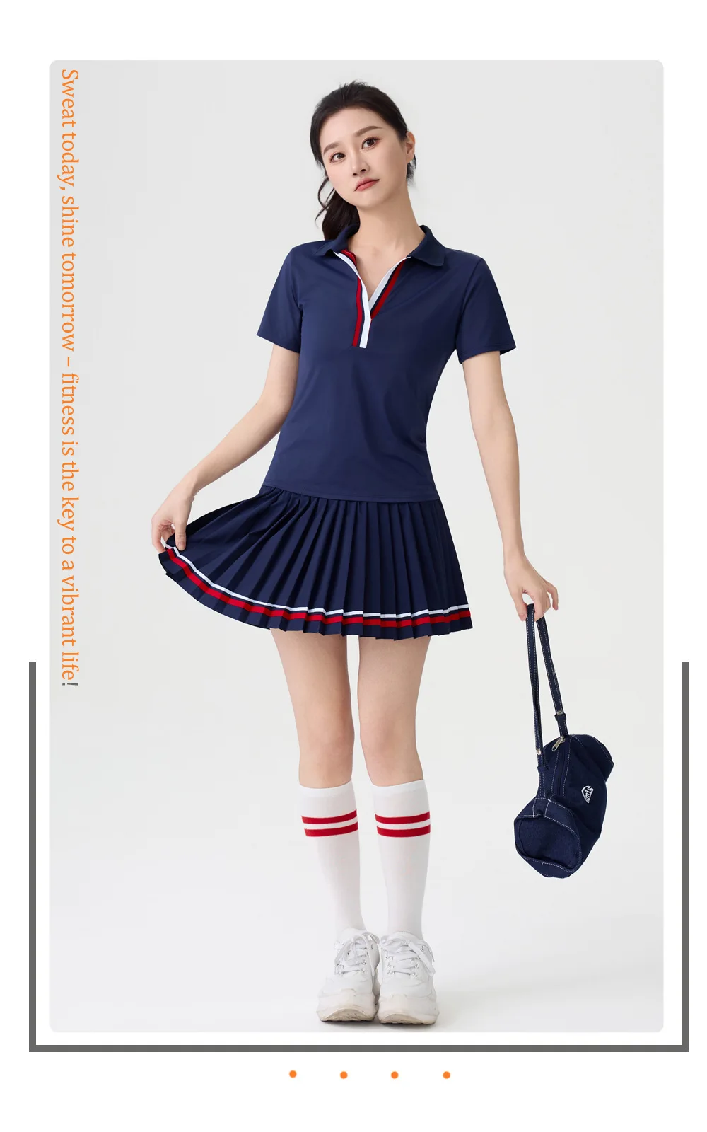 New Style Tennis Skirt, High-Waisted Slimming Tennis Wear, Quick-Drying Half-Length Pleated Skirt, Badminton Running Fitness Sports Short Skirt