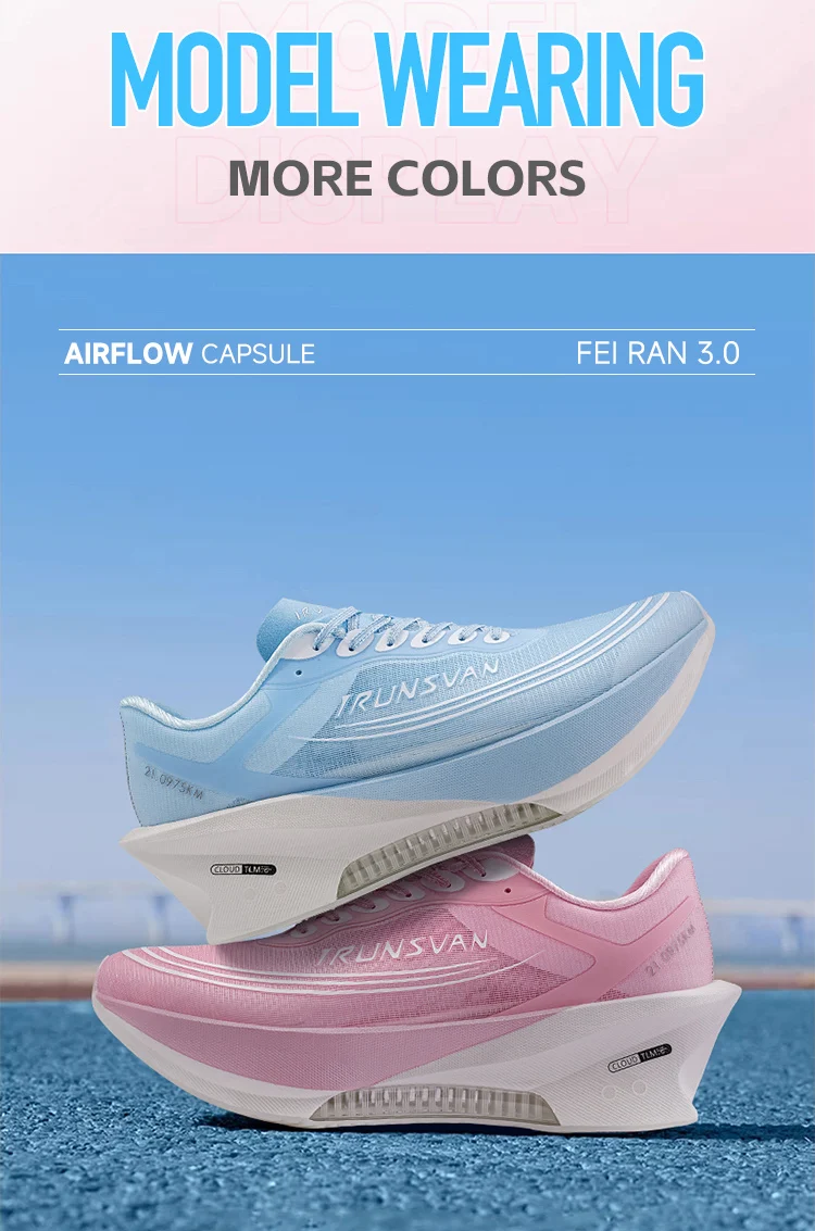 IRUNSVAN Fei Ran 3.0 Air Cushion Running Shoes Shock Absorption Sports Shoes Ultra Light Soft Sole Unisex Shoes