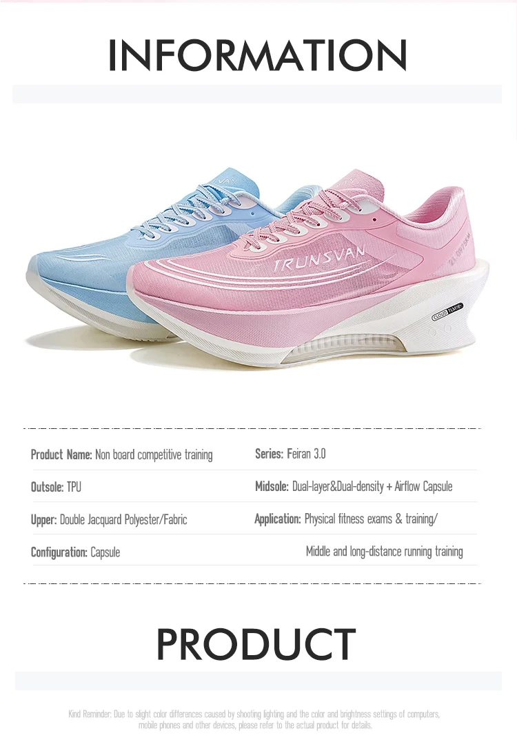 IRUNSVAN Fei Ran 3.0 Air Cushion Running Shoes Shock Absorption Sports Shoes Ultra Light Soft Sole Unisex Shoes
