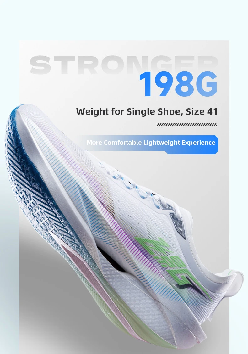 QIAODAN Feiying GT Men Shoes Carbon Plate Marathon Racing Shoes Lightweight Breathable Professional Running Sneaker QDB023262260