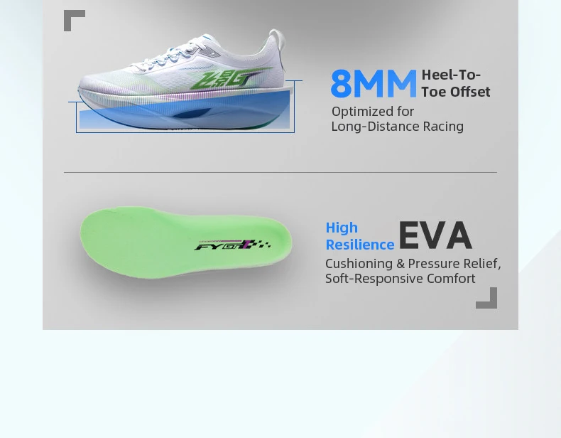 QIAODAN Feiying GT Men Shoes Carbon Plate Marathon Racing Shoes Lightweight Breathable Professional Running Sneaker QDB023262260